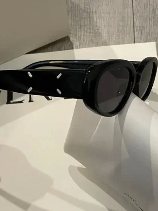Maison Margiela x Gentle Monster Black Oval Sunglasses Designer Collab - Picture 5 of 8